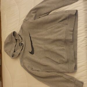 Nike Hoodie (Grey) (Light fleece lining)